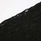 Long flared sleeve lace off shoulder solid mini dress