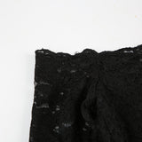 Long flared sleeve lace off shoulder solid mini dress