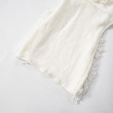 Halter self tie tassels knitted backless mini dress