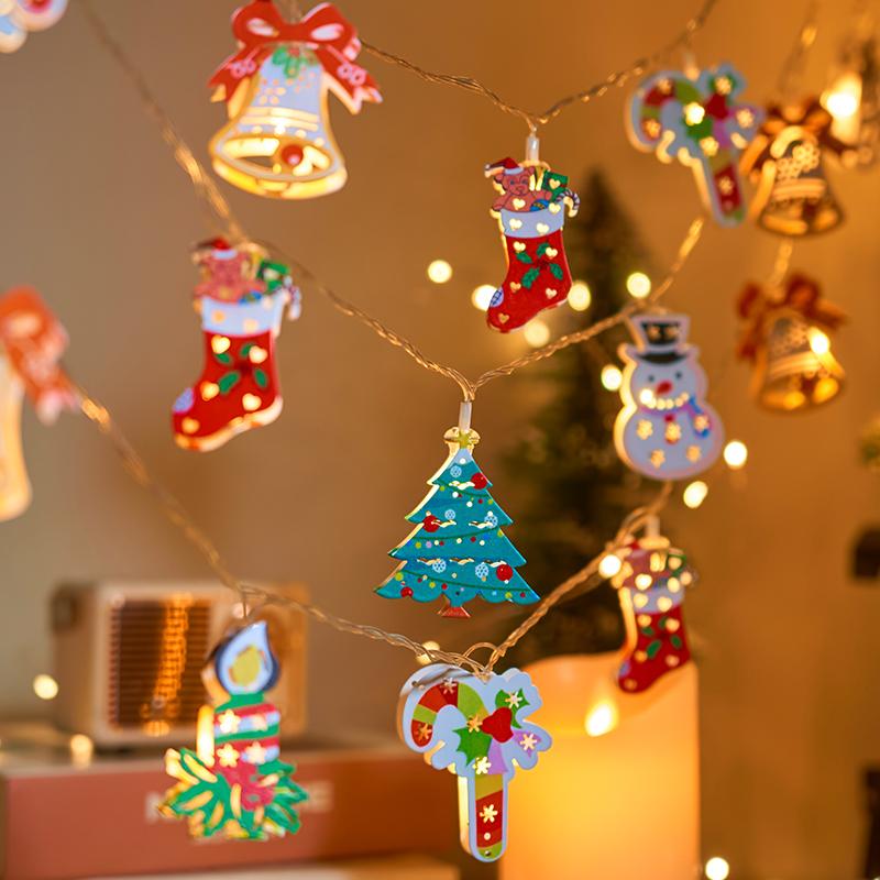 Lámpara decorativa multicolor de árbol de Navidad