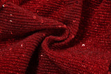 Pantalón corto liso de tiro bajo con textura y fruncido con purpurina 