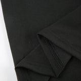 Robe longue à épaules dénudées et contraste irrégulier 