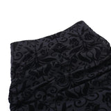 Irregular ruffle ruched print mesh mini skirt
