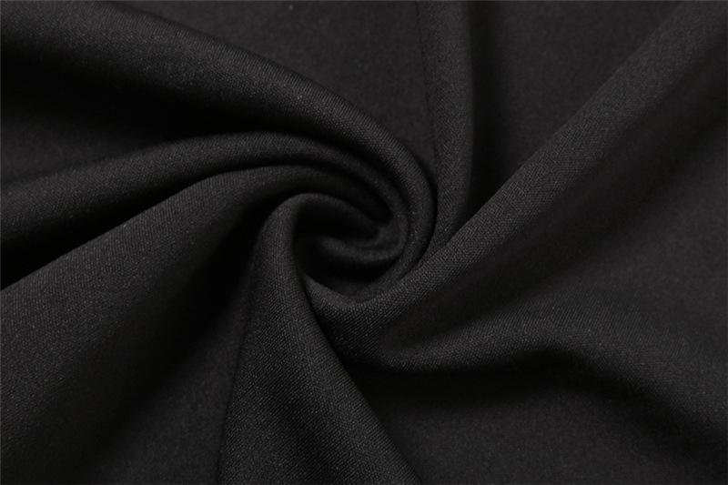 Robe midi irrégulière à col licou et fente en O 