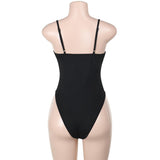 Body camisole dos nu en patchwork de mailles 