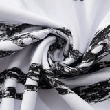 Top de un hombro con estampado de cadena y manga larga irregular 