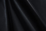 PU leather zip-up A line solid mini skirt