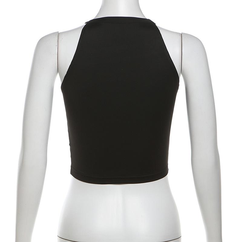 Crewneck bowknot applique contrast top