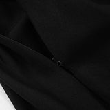 Zip-up long sleeve turnover collar embroidery mini dress