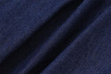 Jean large froncé avec ourlet en dentelle et poches boutonnées 