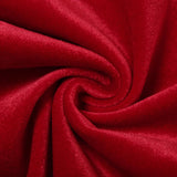 Mini-robe en velours à col en V et ourlet en dentelle avec gants froncés 