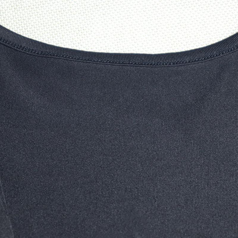Robe longue à col en V et fente irrégulière froncée 