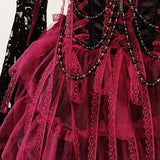 Ruffle long sleeve flower applique ruched mini dress