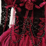 Ruffle long sleeve flower applique ruched mini dress