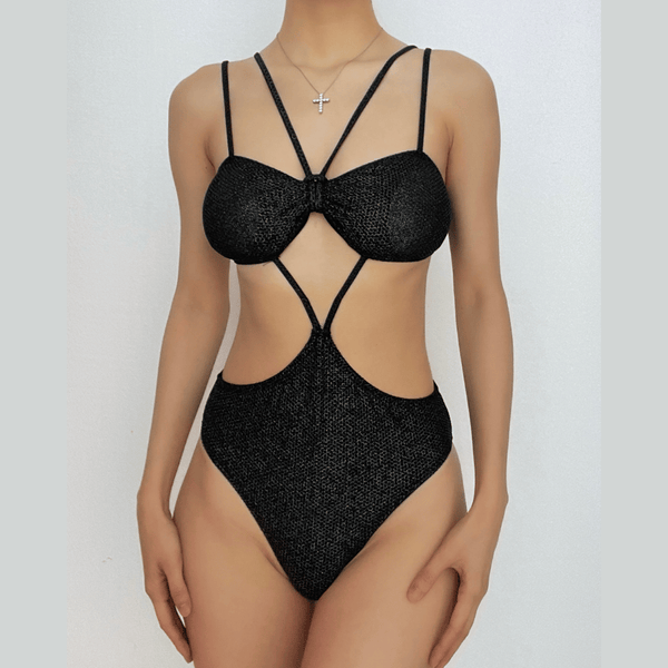 Maillot de bain une pièce rembourré et creux 